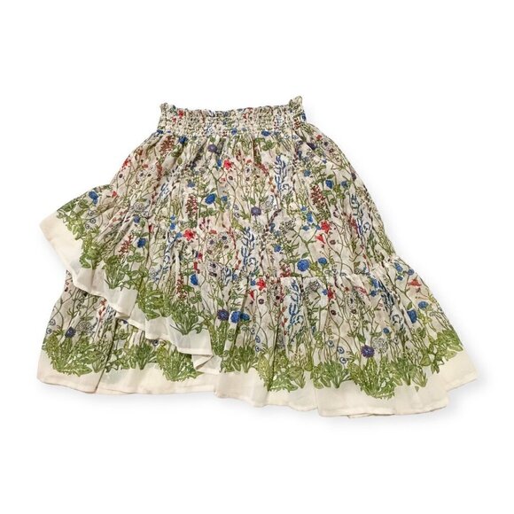 Maje Jonquille Floral-print Crepe Mini Skirt, Size 40EU/US M - Picture 8 of 12